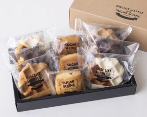 贈り物に最適な自家製スコーンの詰め合わせギフトボックス